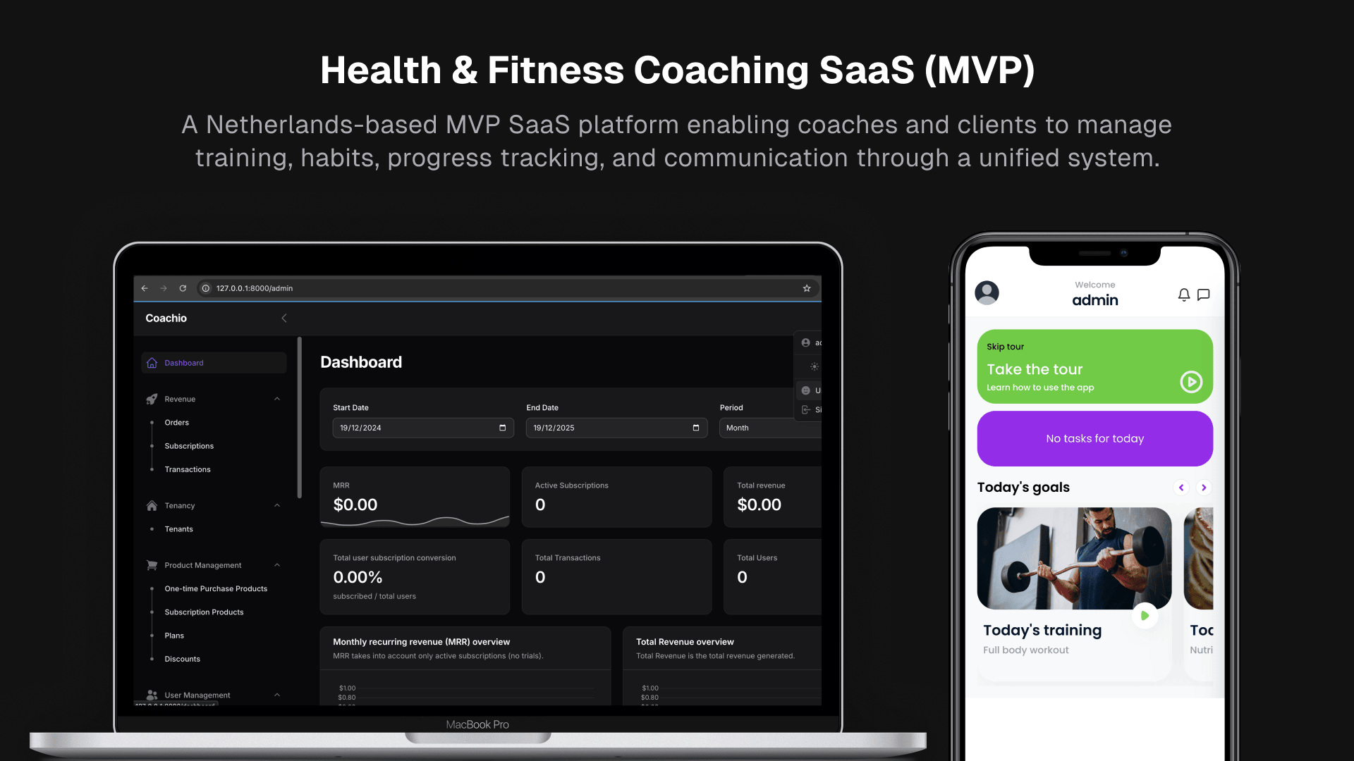 Health & Fitness Coaching SaaS Platform